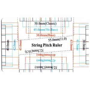吉他弦距量測卡尺 | 弦距卡-塑料款
