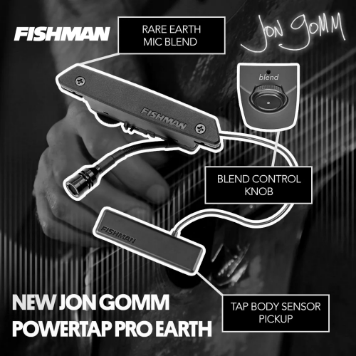 Fishman Jon Gomm 簽名款 PowerTap Earth Pro 木吉他 三系統拾音器 | PRO-REP-106