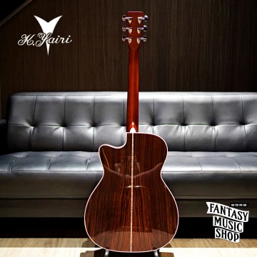日本製 K.Yairi YF-00028C | 全單板 缺角 經典民謠吉他