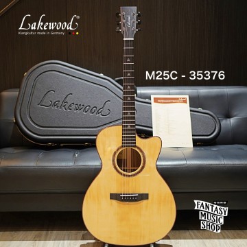 Lakewood M25C 50年珍稀歐洲雲杉 黑胡桃木 全單板手工民謠吉他 